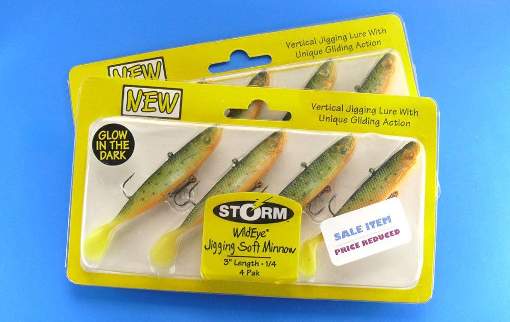**Storm 3&Quot; Wildeye Jigging Soft Minnow - Glow Fire Minnow (4Pcs) - Image 2