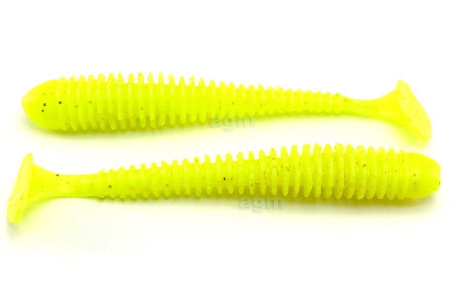 Crazy Fish 2&Quot; Vibro Worm - 6 Chartreuse (8Pcs)