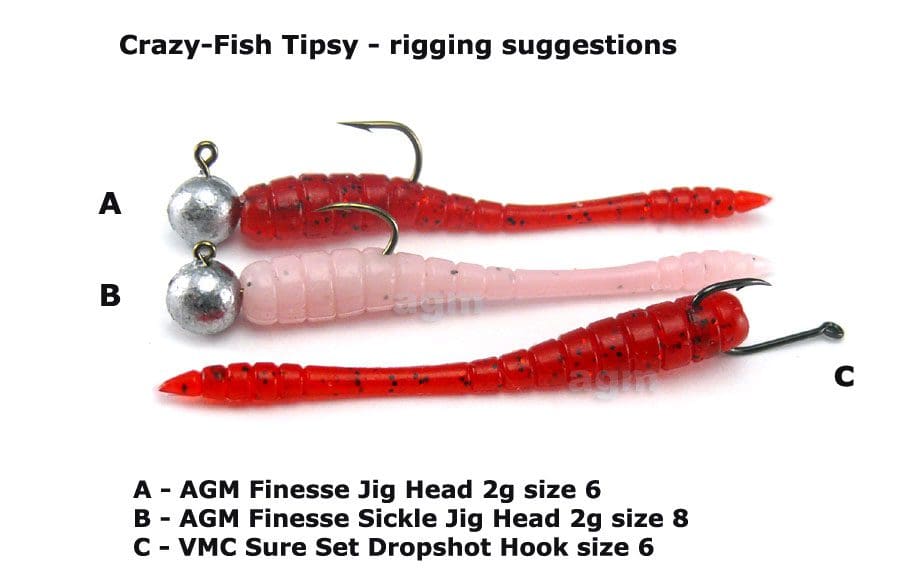 Crazy Fish 2&Quot; Tipsy - 14 Uv Motor Oil (8Pcs)