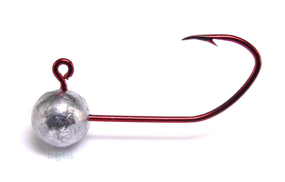 Agm Finesse Sickle Jig Head 2G Size 4 Red 5Pcs
