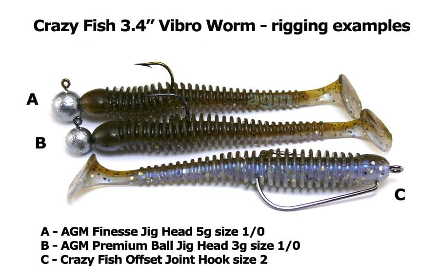 Crazy Fish 3.4&Quot; Vibro Worm - 6 Chartreuse (5Pcs)