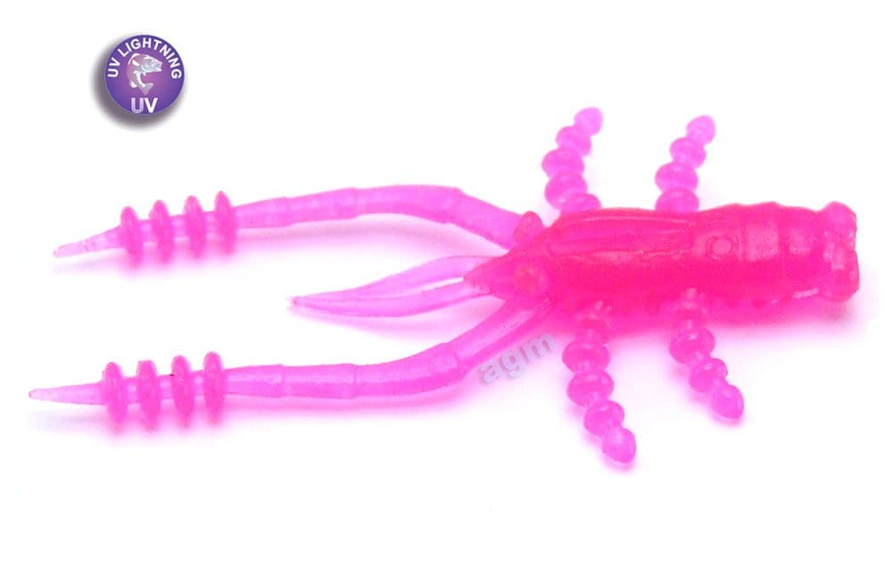 Crazy Fish 1.8&Quot; Crayfish - 76 Toxic Pink (8Pcs)