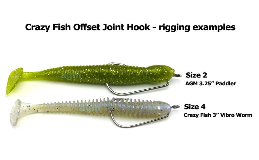 Crazy Fish Offset Joint Hook - Size 8 (5Pcs) - Image 4