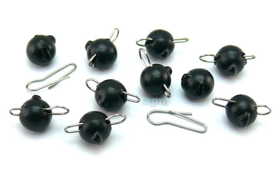 Agm Jiggle Cheb Head 1G Black 10Pcs
