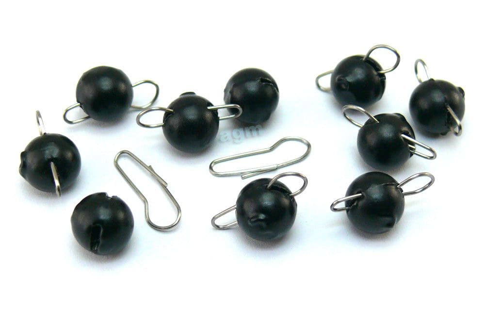 Agm Jiggle Cheb Head 3G Black 10Pcs