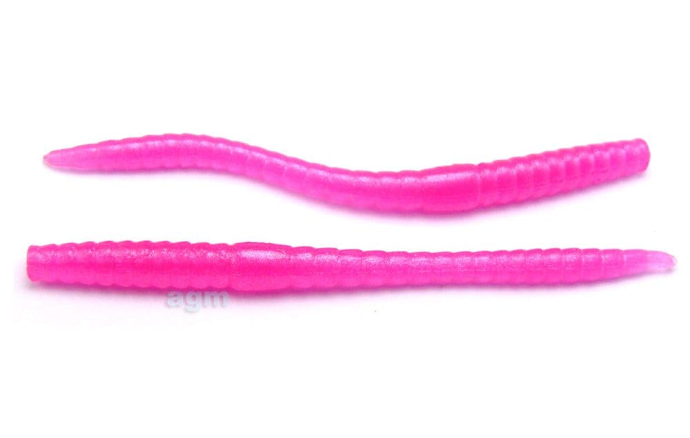 Crazy Fish 2.8In Classic Floating Worm Pink 12Pcs