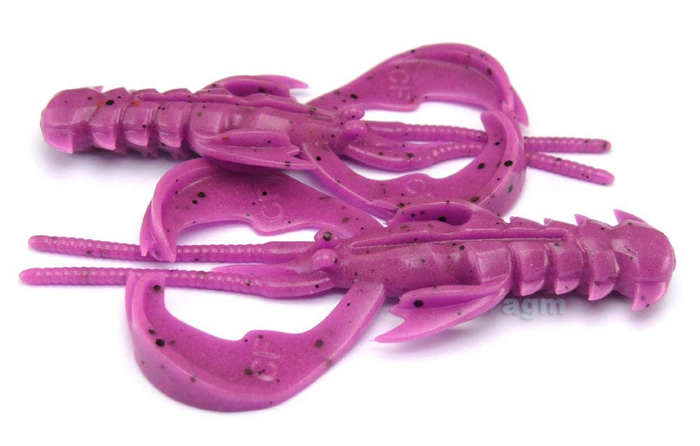 Crazy Fish 3.2In Floating Nimble 12 Ultraviolet 6Pcs
