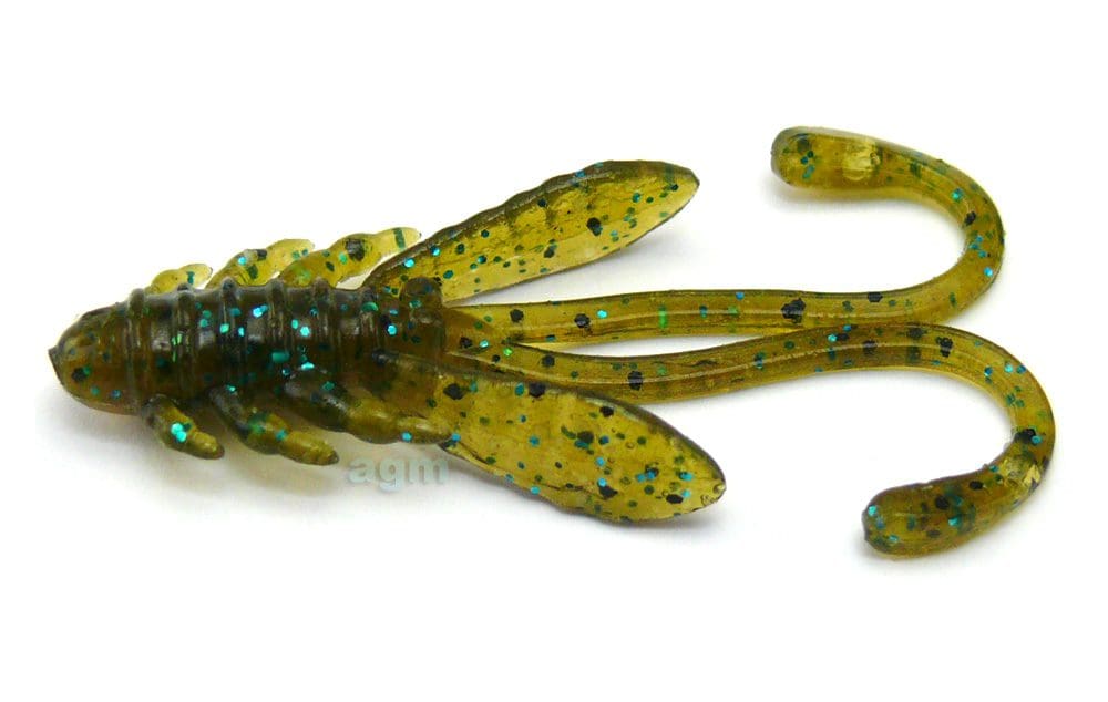 Crazy Fish 1.6In Allure 42 Green Pumpkin Blue 8Pcs