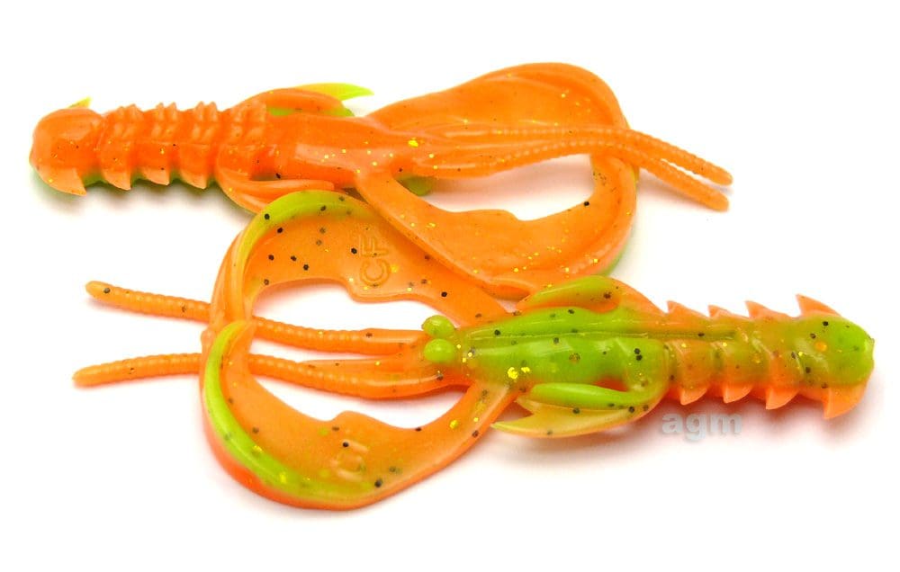 Crazy Fish 3.2&Quot; Floating Nimble - 5D Orange Chartreuse (6Pcs)