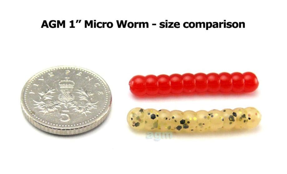 Agm 1&Quot; Micro Worm - White Pearl (10Pcs) - Image 3