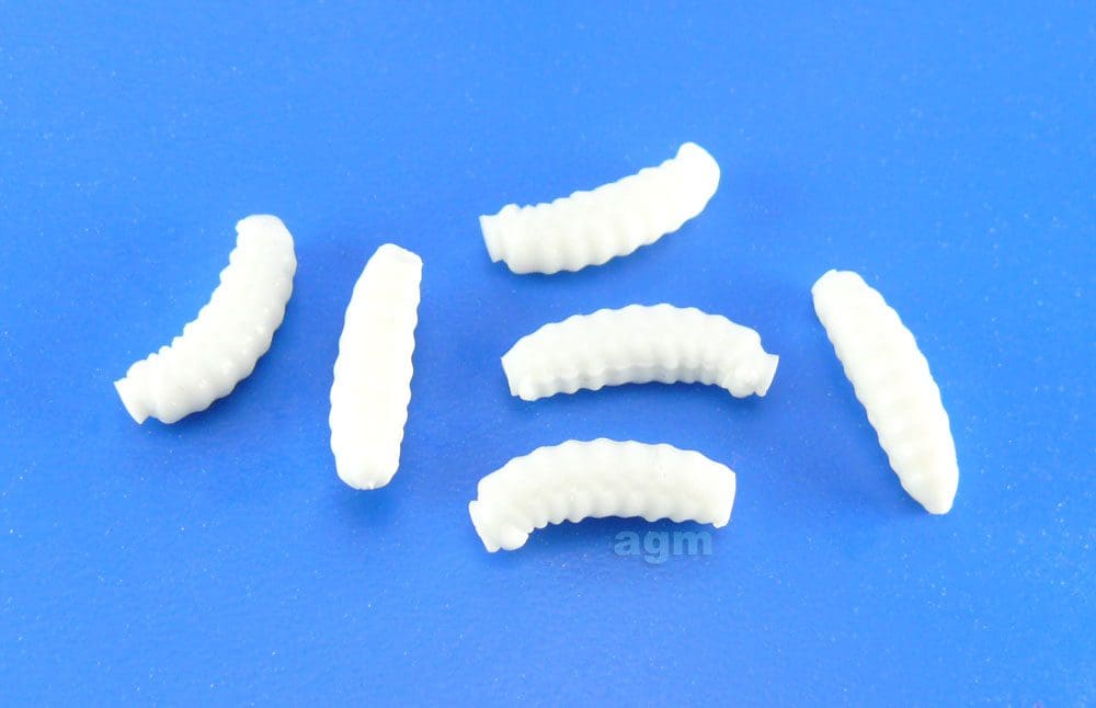 Crazy Fish 0.7In Mf Floating H Worm White 12Pcs