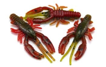 AGM 1.5in Micro Crayfish Green Pumpkin/Red 10pcs
