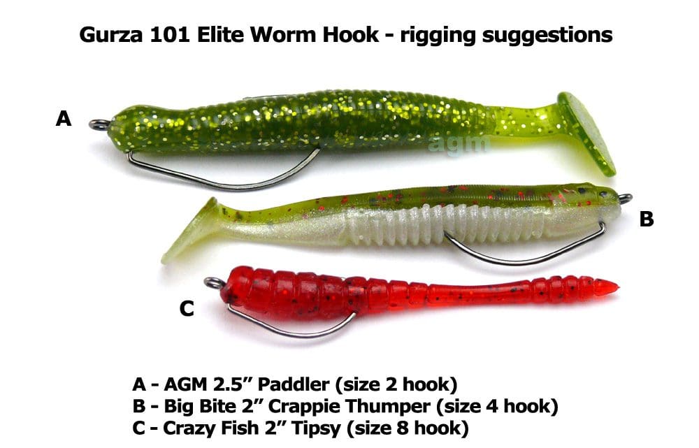 Gurza 101 Le Elite Worm Hook - Size 2 (6Pcs) - Image 2